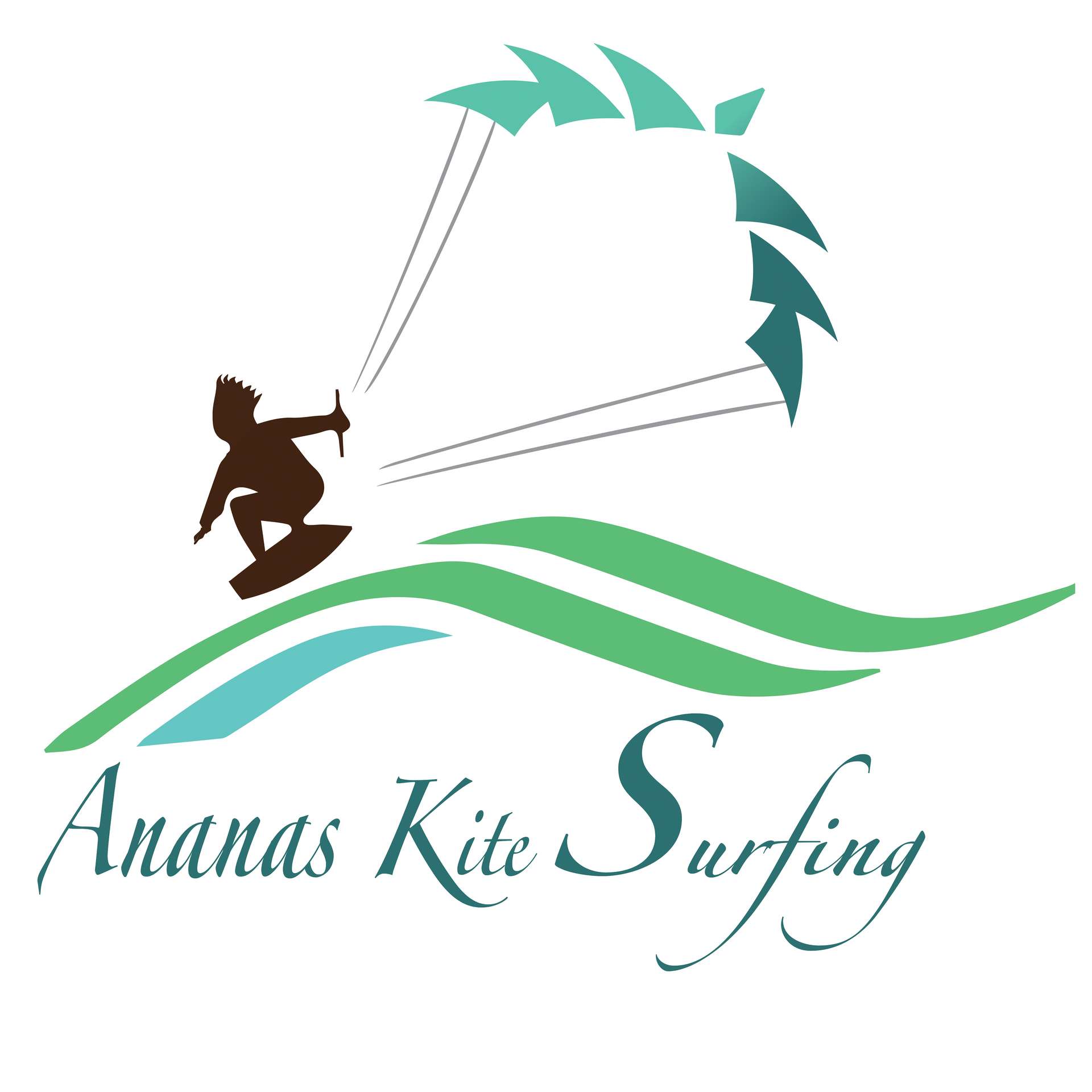 Ananas kitesurfing