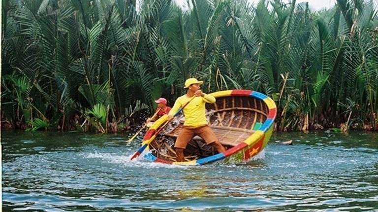 Hoian Ancient Town Tour With Basketboat & Lantern Release trip - alternative tour available