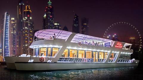 Cruise Tour: Dubai: Marina Dinner Cruise With Drinks & Live Music