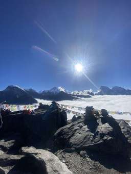 Review image by Phoebs Blakey for the trip title: Island Peak Climbing + Everest 3 High Passes Trek