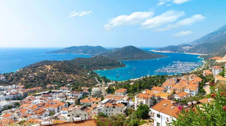 The fishing town of Kas is a prime scuba diving destination in Turkey. See the coastal town of Kas while spending 12 days in Turkey.