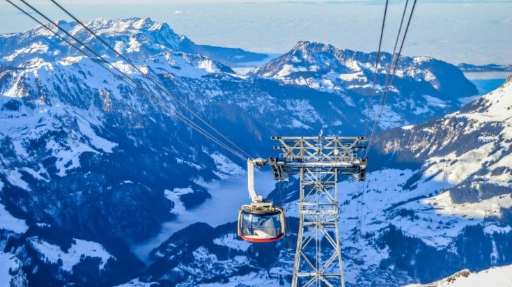 Hop on a cable car to Mount Titlis while spending 2 weeks in Switzerland.