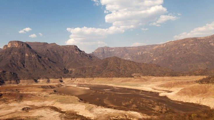 The landscape at Sierra Tarahumara in Mexico.