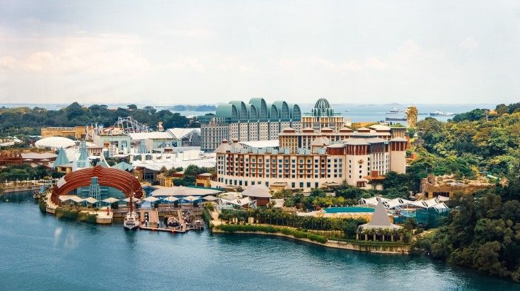 Get an aerial view of Sentosa Island while spending 6 days in Singapore.