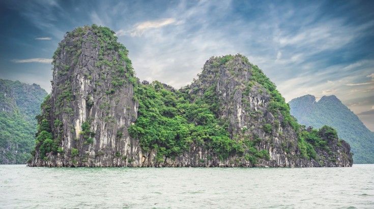 See beautiful landscape at Ha Long Bay while spending 6 days in Vietnam.