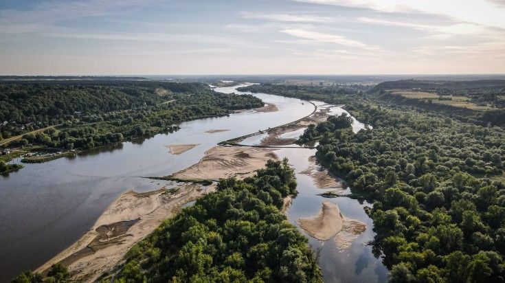A small historic town in eastern Poland, on the right bank of the Vistula r