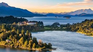 View of the stunning Nahuel Huapi lake in Bariloche.