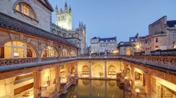 An old Roman bath in the city of Bath. An old Roman bath in the city of Bath.