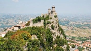 View of the Three Towers in San Marino