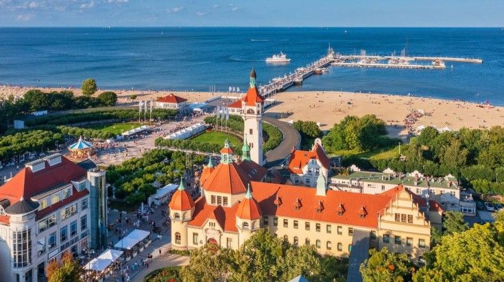 Enjoy the scenery of Sopot during your 9 days in Poland.