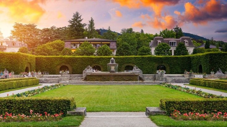 Explore the scenic spa towns with historic buildings in Baden-Baden.
