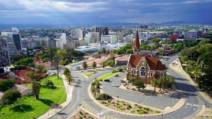 Building of Christus Kirche, or Christ Church in Windhoek.