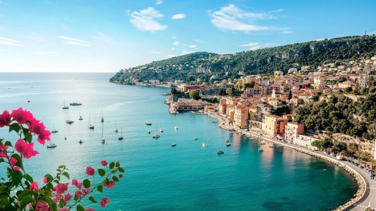 Villefranche sur Mer on the French Riviera, Cote de Azur Villefranche sur Mer on the French Riviera, Cote de Azur