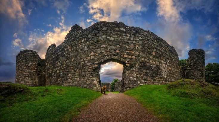 Enjoy a view of the dramatic 13th-century Inverlochy Castle in the Scottish Highlands Tour around Inverlochy Castle while spending 8 days in Scotland.