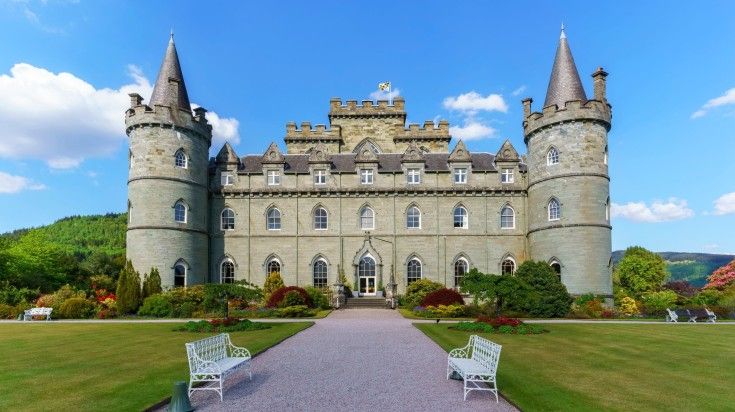 Take a look around Inveraray Castle during you 12 days in Scotland.