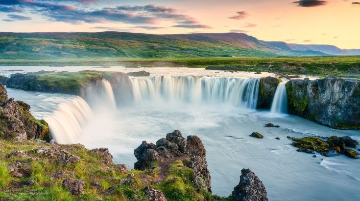 Witness the powerful  Godafoss waterfall during your 5 days in Iceland