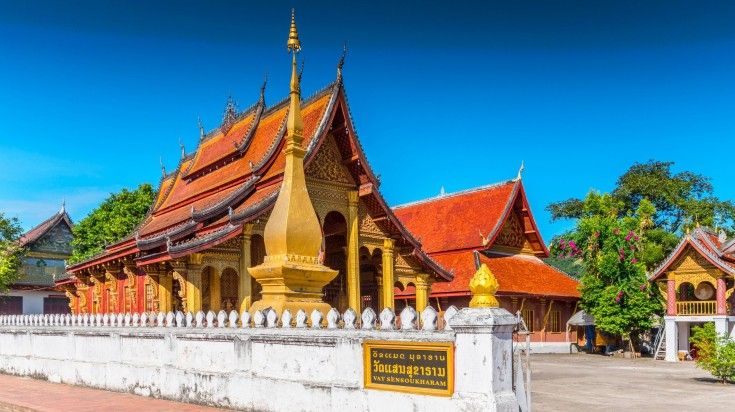 Visit the timeless Wat Sene while spending one week in Laos.