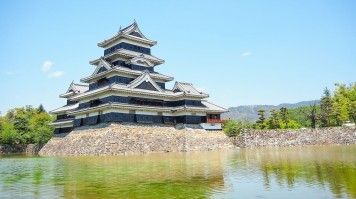 Matsumoto Castle preserved in its original state in Nagano Japan
