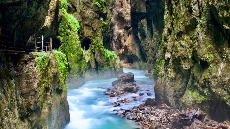 Hike through this georgeos Partnach gorge while spending 10 days in Germany
