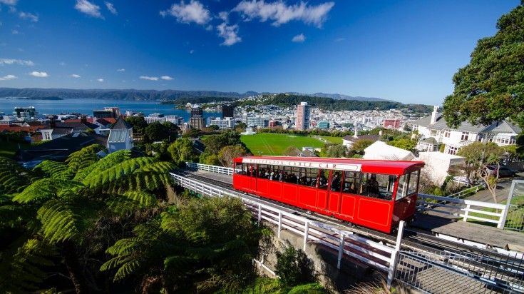 Ride the Wellington cable car on your 10 days in New Zealand.