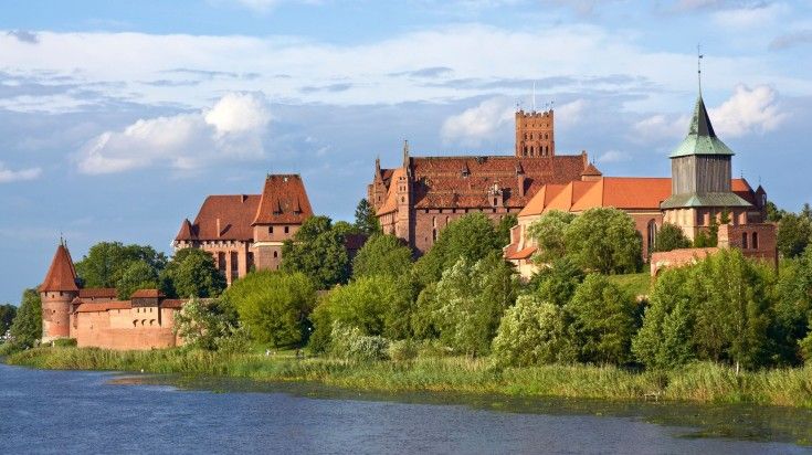 The Malbork Castle, one of the best places to visit in Poland.