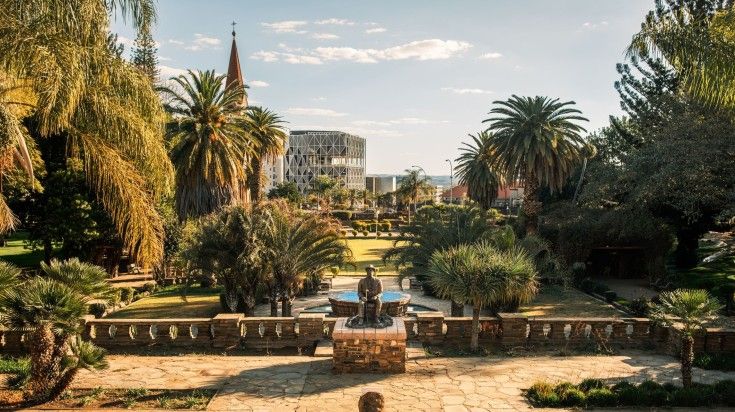 The Parliament Gardens in Windhoek.