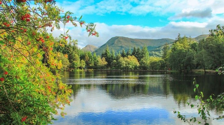 Find peace during your 14 days in Scotland by visiting Glencoe Lochan.