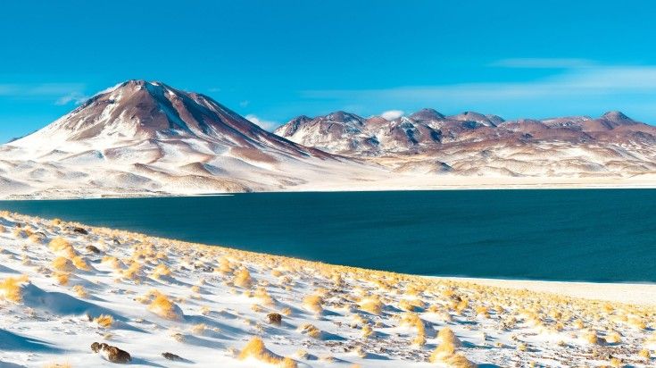The winter view of San Pedro de Atacama.