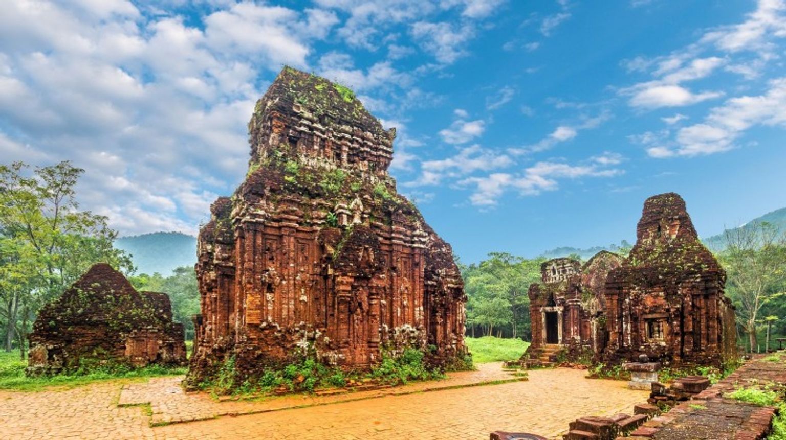 See ancient ruins at My Son Sanctuary while spending 4 days in Vietnam.