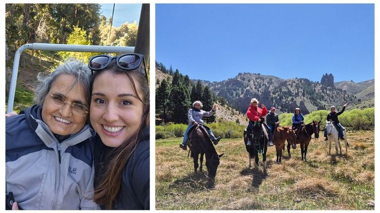 Aunt and Niece on a Patagonian Group Adventure