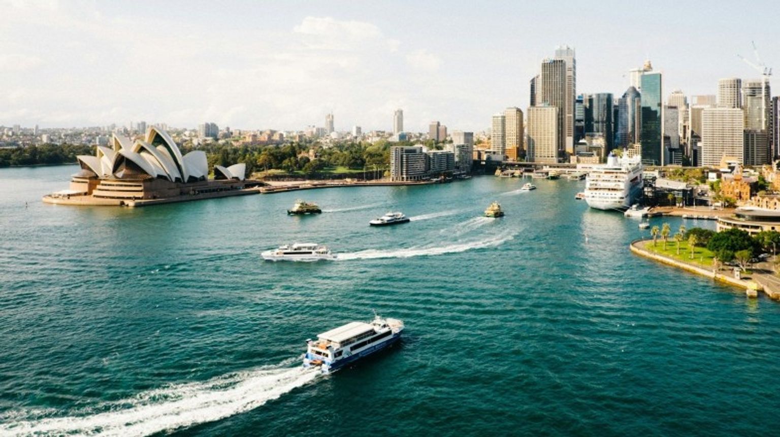 The cityscape of Sydney with the Opera House during 14 days in Australia
