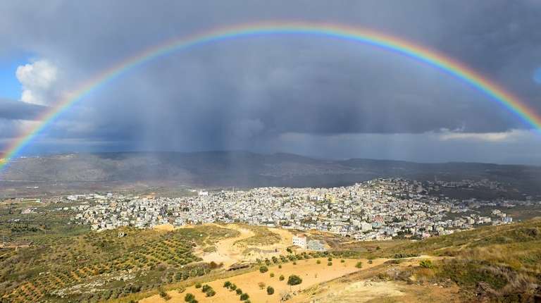 The Arab village Cana of Galilee in Israel