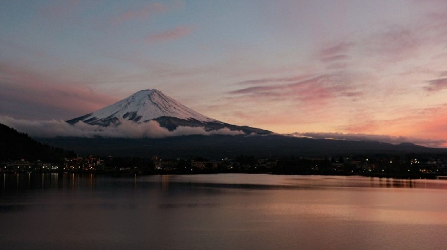 Mount Fuji and one of the five lakes in Japan on a 11-day trip