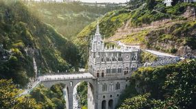 Visiting Sanctuary of Las Lajas is one of the top things to do in Colombia.