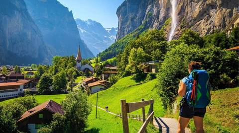 The Bernese Oberland And Reichenbach Falls