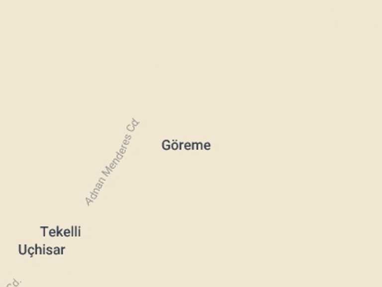 Map itinerary of Mediterranean Tour in Winter with 2 destination visits for the trip: Cappadocia North Group Tour