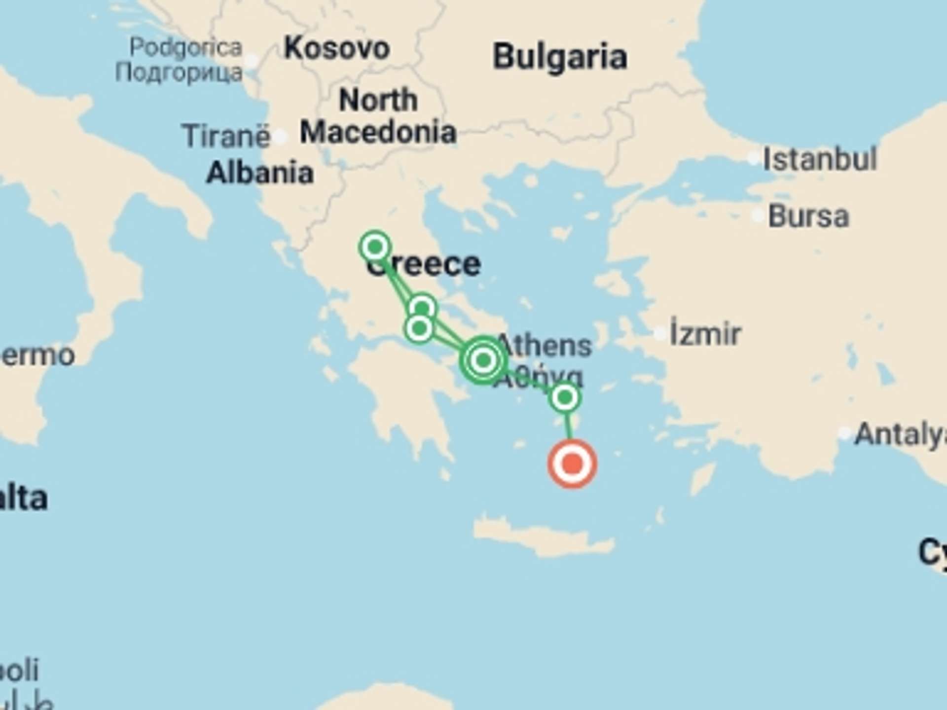 Santorini 9-Day tours