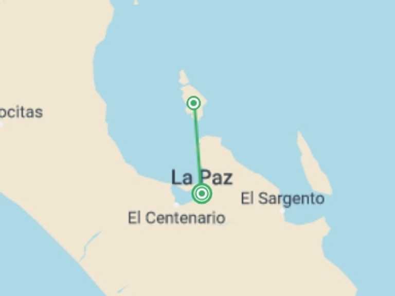 Map of Mexico Tour with 2 destination visits for the trip: Baja Kayak Quick Adventure 4D/3N (Fully Catered)