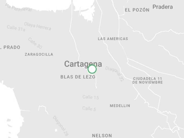 Map of Cartagena Explorer Tour with 1 destination visits for the trip: Hop on - Hop off Cartagena