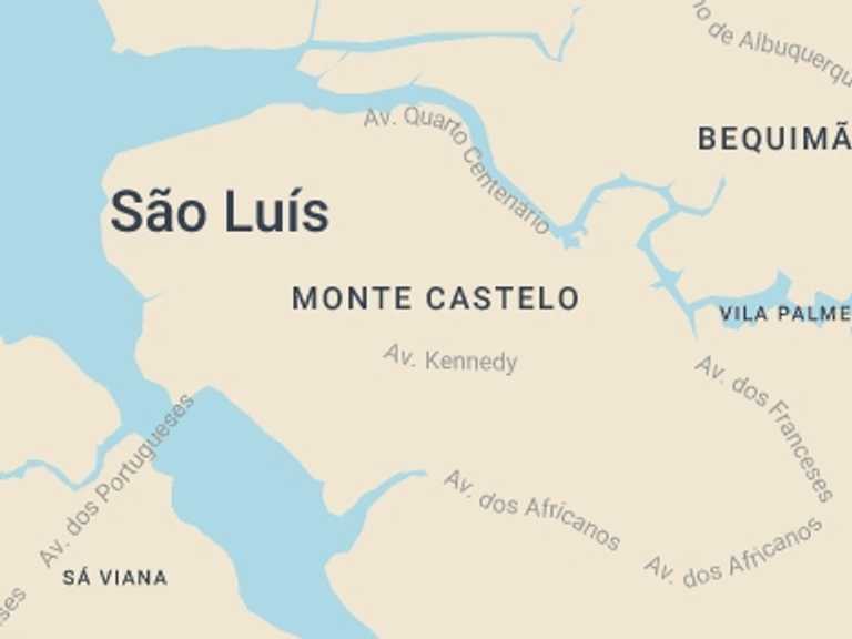 Map itinerary of South America Tour in Winter with 1 destination visits for the trip: Alcântara City Tour