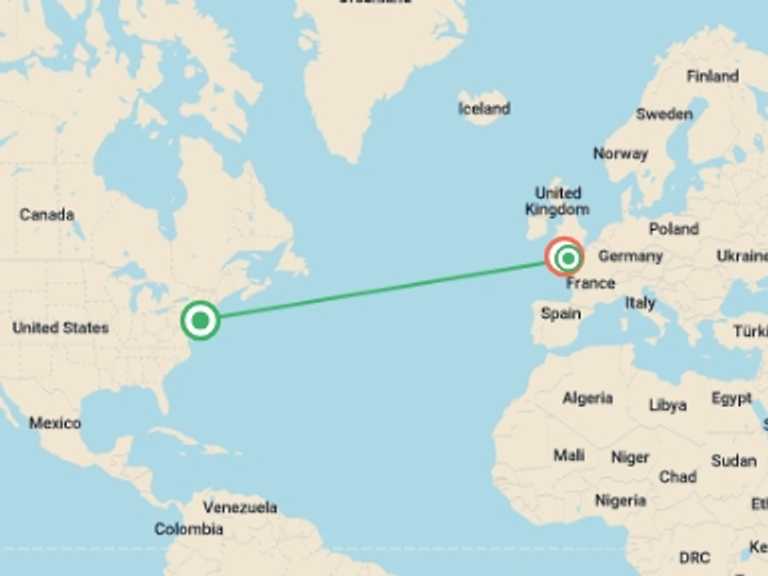 Map of a Walking Tour with 3 destination visits for the trip: Walking in Jersey, Guernsey and Sark