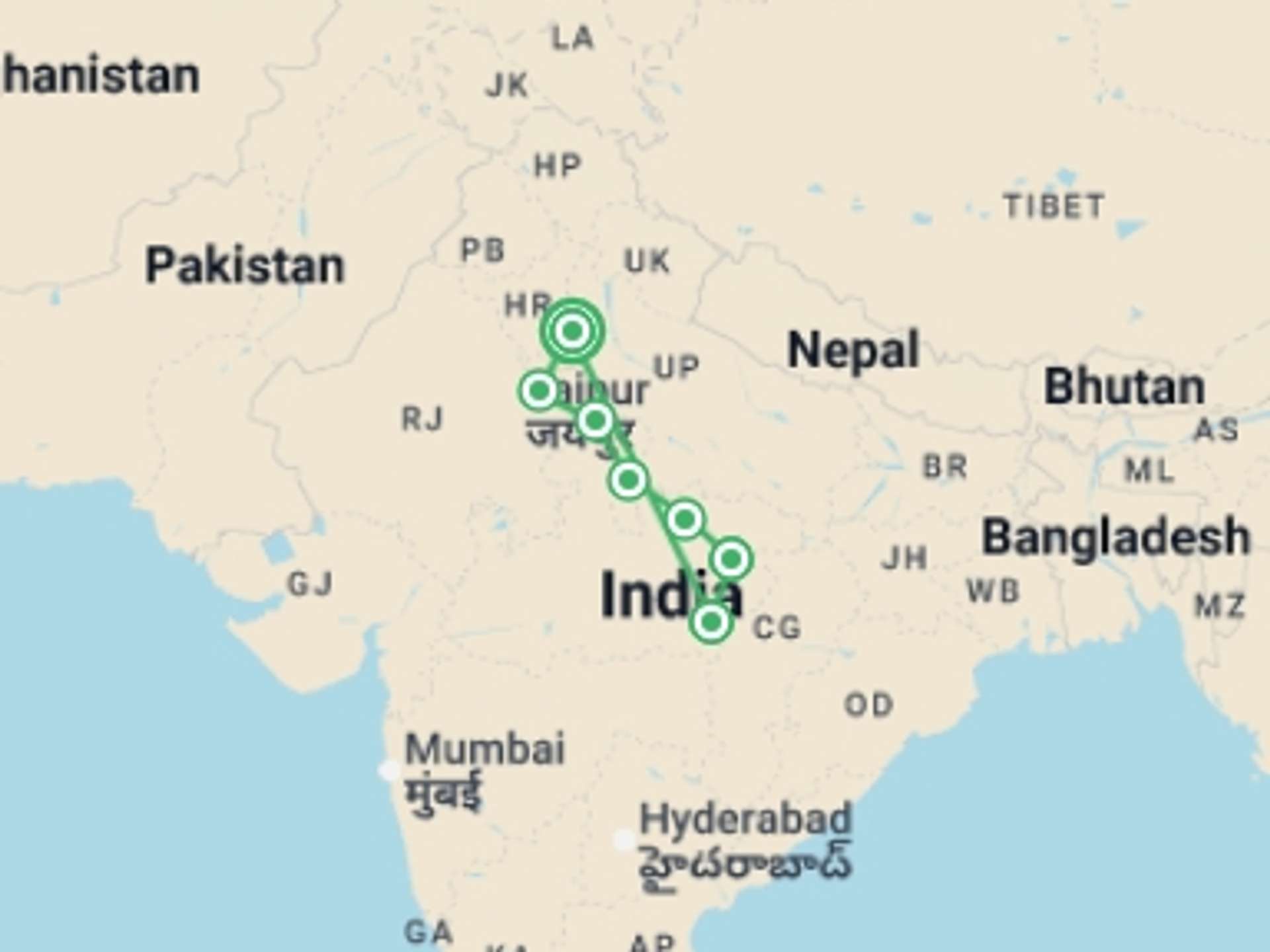 India 15-Day tours