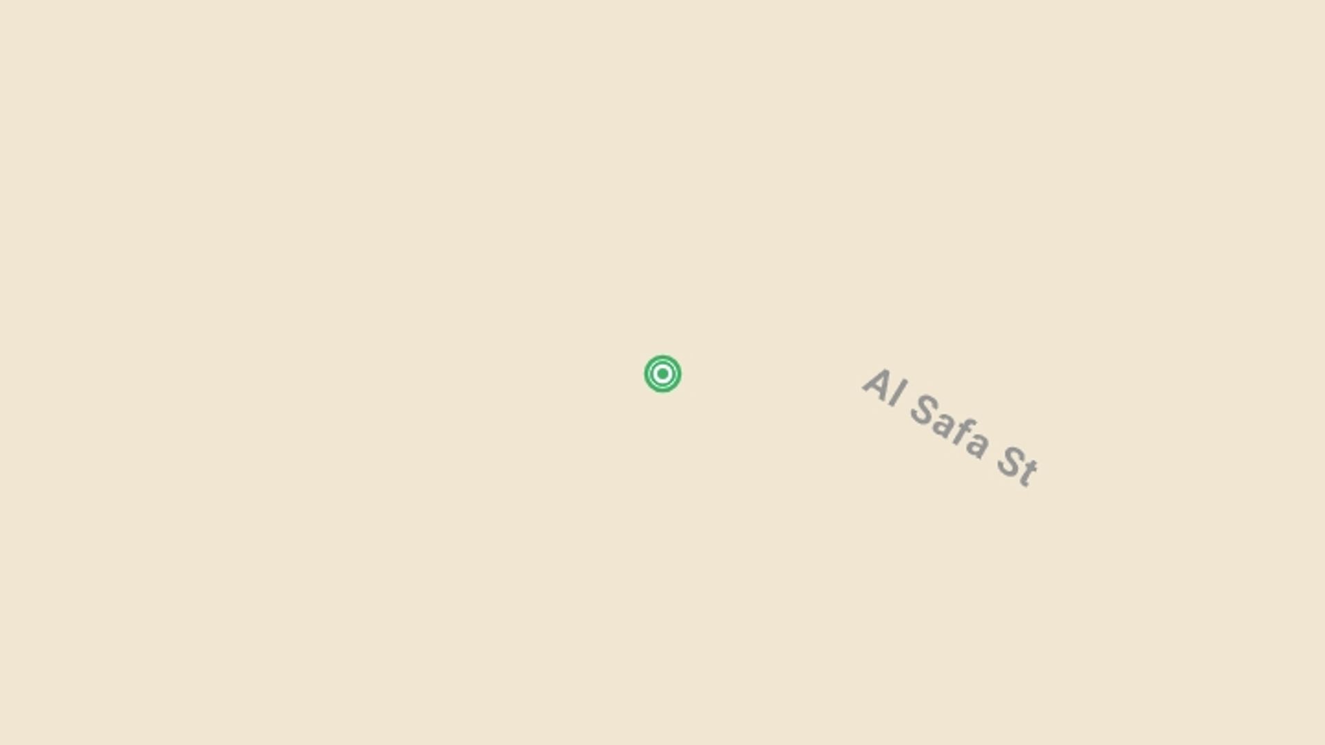 A map showing the tour itinerary for the trip: Dubai City Break (4 Star) - 3 days, starting in Dubai, UAE and ending in Dubai, UAE going through 0 other destinations.