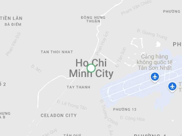 Map itinerary of Ho Chi Minh City Tour in October 2026 with 2 destination visits for the trip: Mekong Delta Day Trip to Cai Be Floating Market