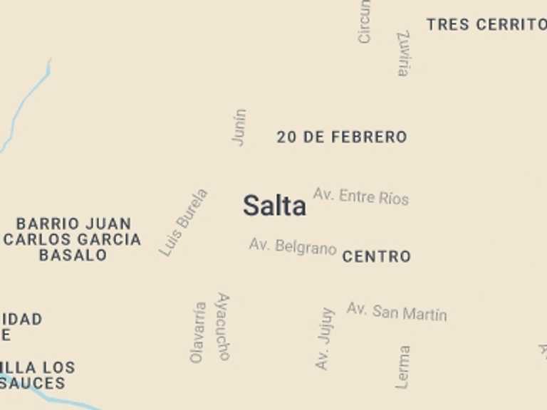 Map itinerary of Argentina Tour in December 2025 with 1 destination visits for the trip: Salinas Grandes & Purmamarca Full Day Tour from Salta