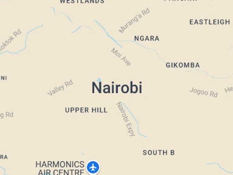 Map itinerary of Kenya Tour in Winter with 1 destination visits for the trip: Nairobi Tour To Giraffe Center and Karen Blixen Museum