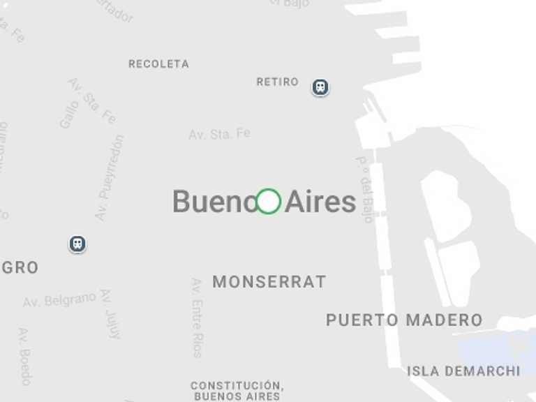 Map of Argentina Concerts and shows Tour with 1 destination visits for the trip: Michelangelo Tango Show in Buenos Aires