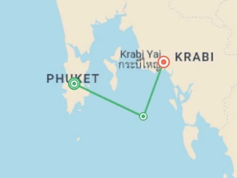 Map itinerary of Asia Tour in November 2026 with 3 destination visits for the trip: A Relaxing Getaway To The Exotic Islands, 12 Days
