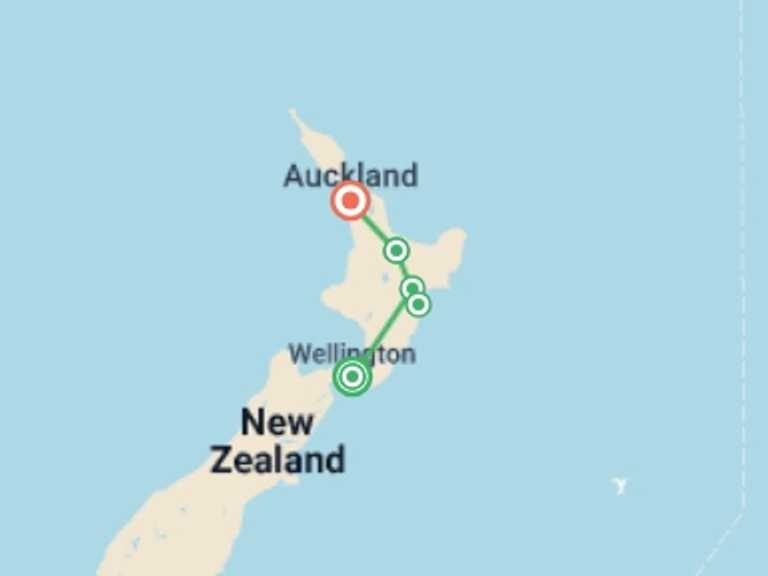 Map of Auckland Beach Tour with 5 destination visits for the trip: The Endless Shores