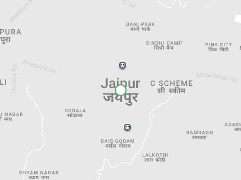 Map of a Cultural, religious and historic sites Tour with 3 destination visits for the trip: Taj Mahal Private Day Tour